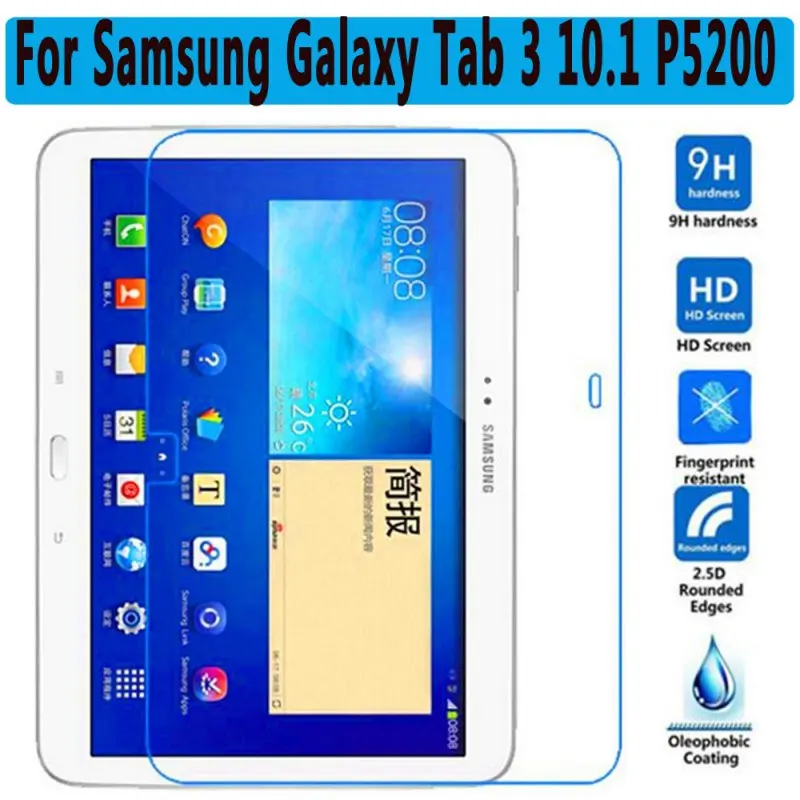 Закаленное стекло для samsung Galaxy Tab 3 7,0 8,0 10,1 Защита экрана для samsung Galaxy Tab 3 T110 T210 T310 P3200 P5200 стекло - Цвет: For P5200