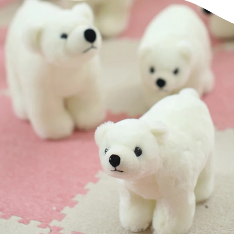 One Piece Kawaii Plush Polar Bear Stuffed Baby Kids Toys For Girls 