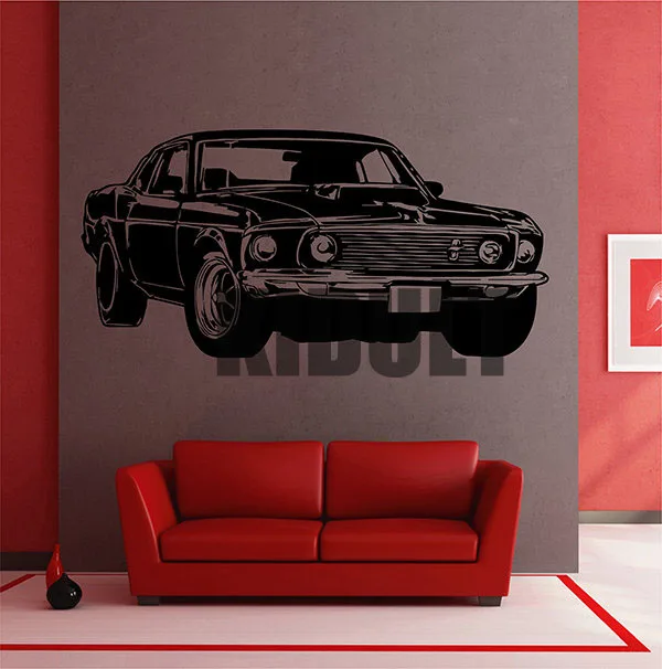 Wall Creative Fashion Car Sticker Vinyl Wallpaper Home Interior Wall