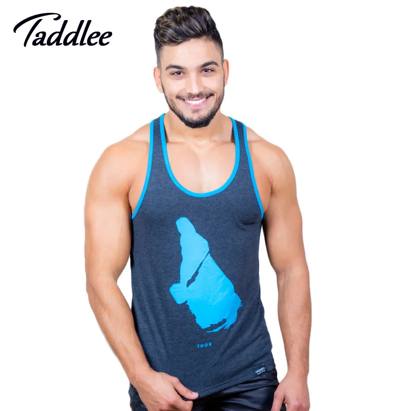 

Taddlee Brand Men Top Tees Shirts Cotton Gym Sports Tank Top Fitness Muscle Singlets Gasp Stringer Bodybuilding Sleeveless New