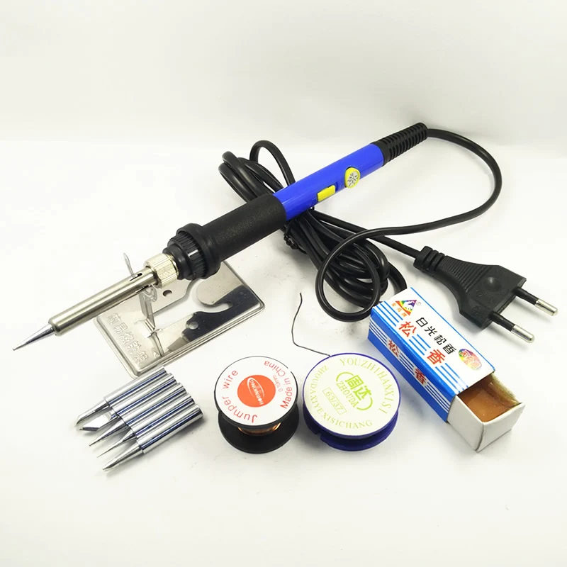 

DGKS 60W Adjustable Temperature Electric Soldering Iron Set Welding Solder Station Heat Pencil Repair 10ps Tool Kit Power Switch