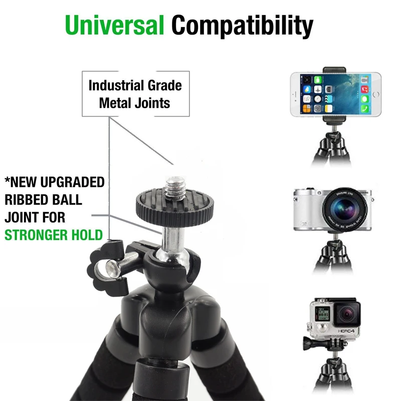 Мини штатив DUSZAKE Gorillapod для телефона металлический шариковый мини iPhone держатель