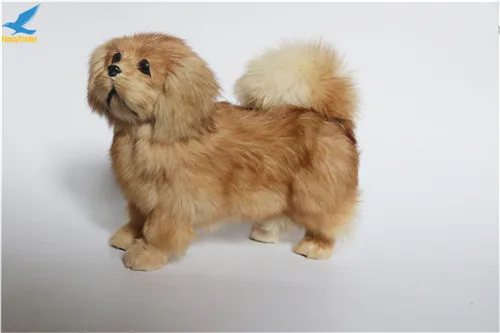 Fancytrader Lifelike Animal Pekingese Dog Plush Toy Stuffed Soft Cuddly Simulation Pet Dog Home Decoration Great Gift 2 Colors (12)