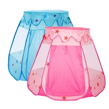 Игровой шатер шар бассейн игровой домик надувной сложенный портативный шестигранник с крышкой дом принцессы палатки подарки игрушки для детей