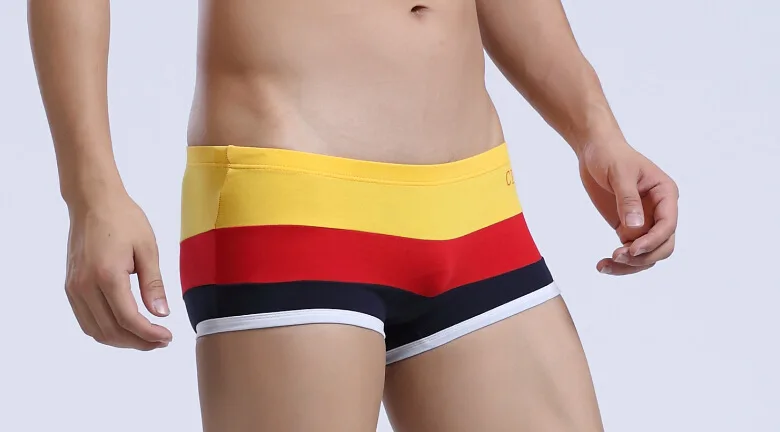 6 стилей мужские хлопковые полосы красочные Национальный Флаг Стиль пикантные трусы-боксеры шорты - Цвет: 01