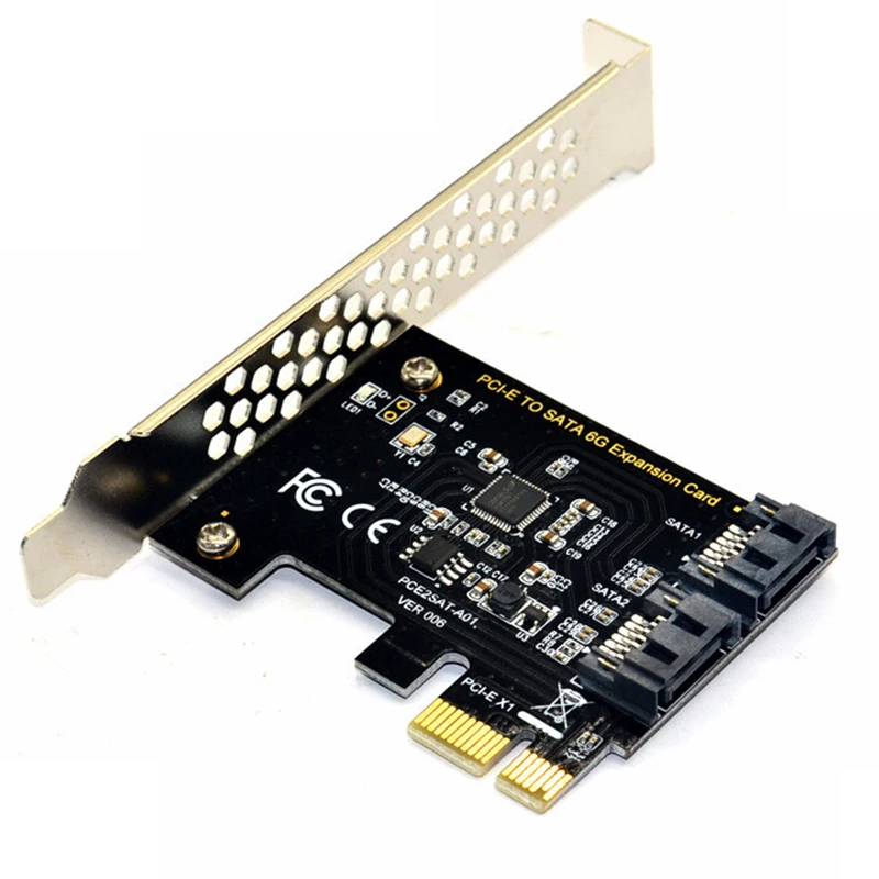 PCI Express SATA 3 Controller Card, 2 Port PCIe SATA III 6GB/s Internal