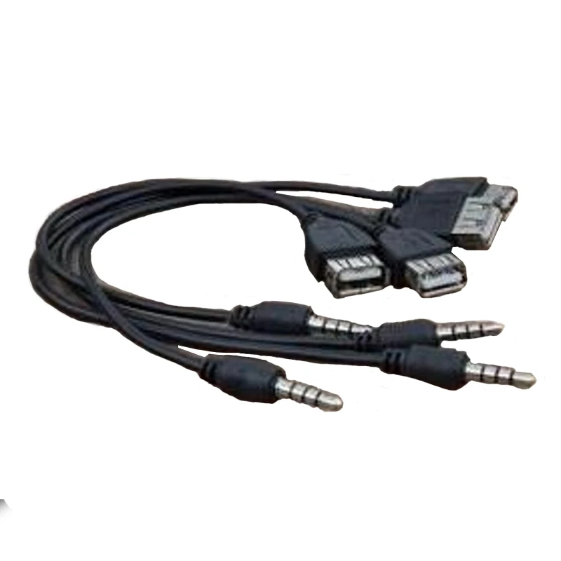 1 шт. 3 5 мм штекер AUX аудио разъем к USB 2 0 гнездовой конвертер кабель Шнур для