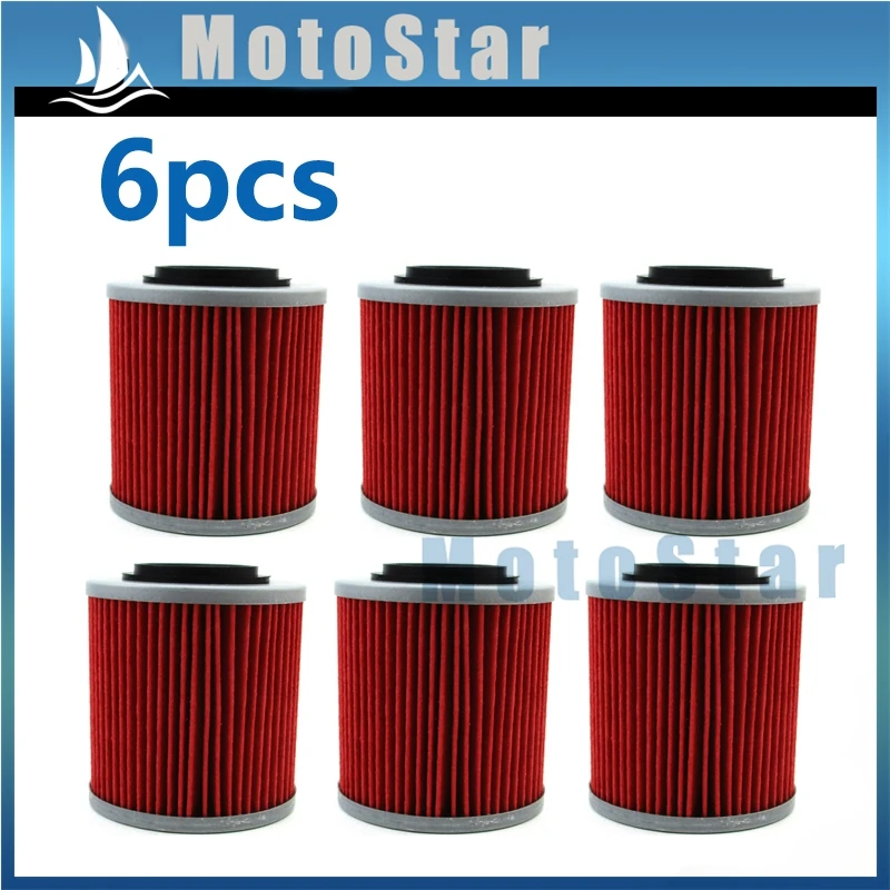 6X Oil Filters For CAN-AM RENEGADE 850 570 1000 OUTLANDER MAX DEFENDER MAVERICK