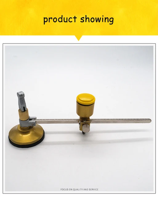 Taglierina Circolare Per Vetro - Compasso Regolabile Fino A 40cm - Foto 11