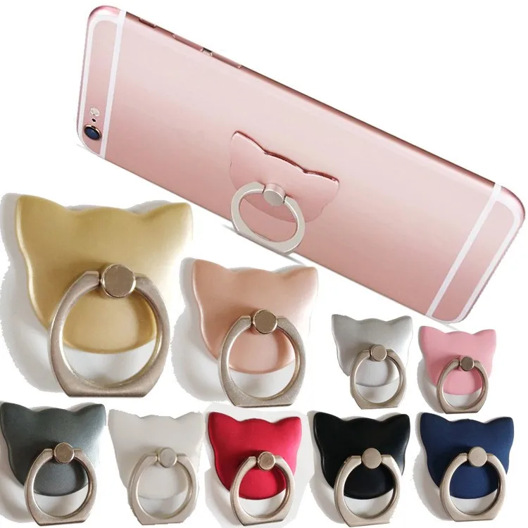 Universal 180 Degree Finger Ring Mobile Phone Grip Stand Holder For iPhone Samsung Huawei Metal Phone Mount Stand Random
