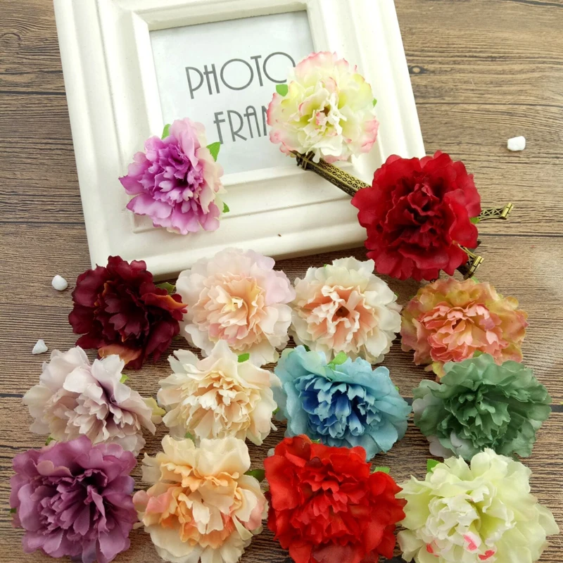 

The adornment of the 10 PCS 4.5 cm collage artificial fragrance flowers gift wedding banquet artificial z disk