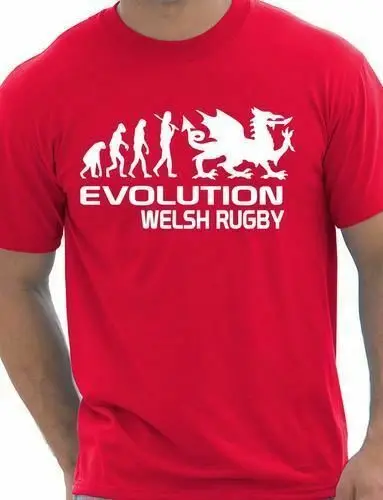 Evolution Of Welsh Rugby Sport Mens T Shirt Gift Size S Xxl Casual