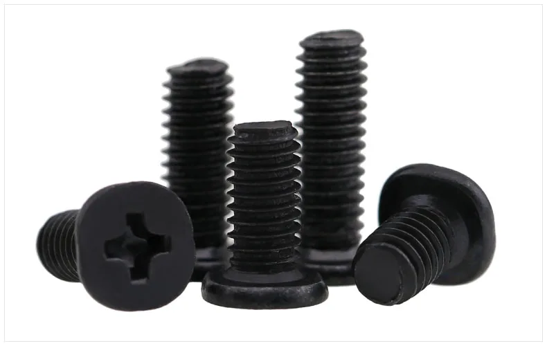 

CM thin head screw M2 M2.5 M3 M4 screw black thin side flat head screw Flat head Phillips head