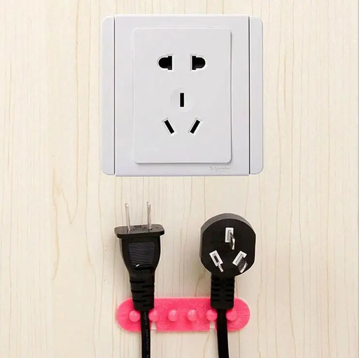 2PCS Household Storage Holders Racks Home Office Wall Adhesive Plastic