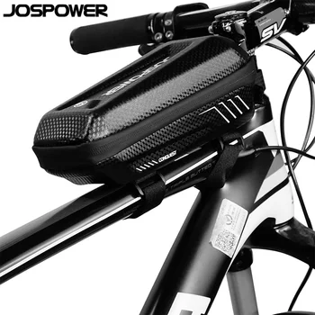 

JOSPOWER High Quality Waterproof EVA Hard Shell Bicycle Bag Anti Pressure Bike Tools Bag Front Frame Accessory Bag Bolsa