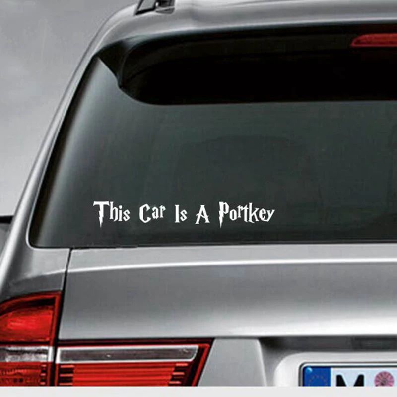 

Movie Inspired " This Car Is A Portkey " Vinyl Car Sticker