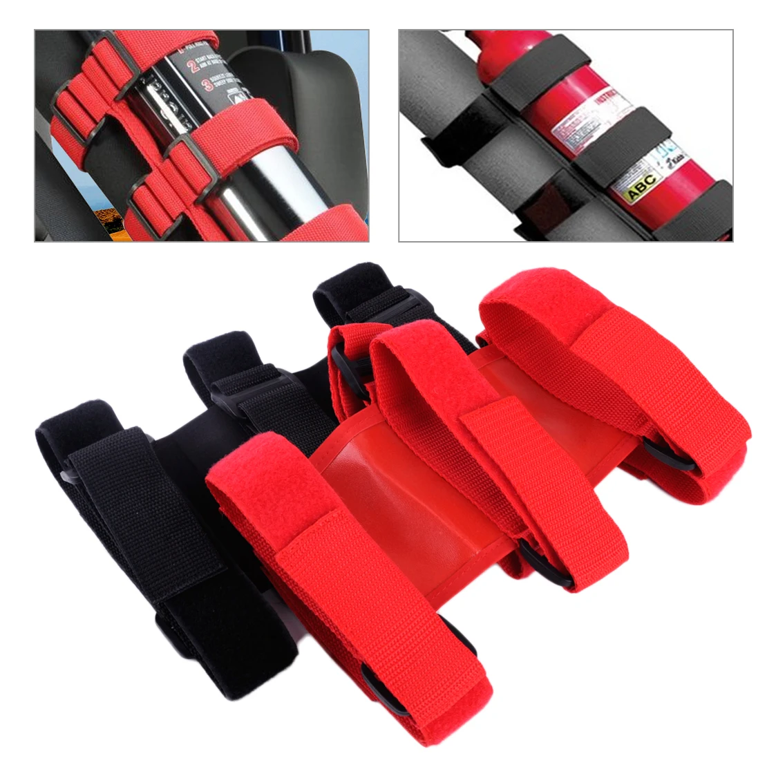 DWCX Roll Bar Fire Extinguisher Holder Car Interior Safety Accessory