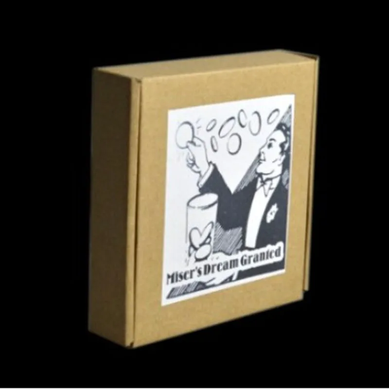 

Miser's Dream Granted ( DVD + Gimmick) Magic Trick Coin Appear Vanish Magie Magician Close Up Accessories Mentalism Illusion