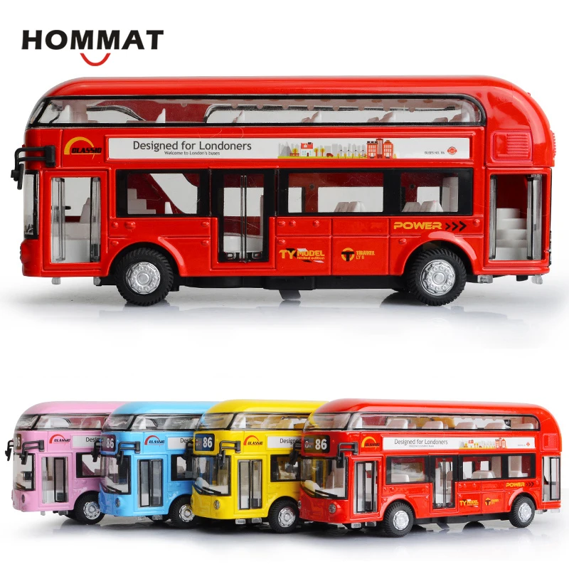 HOMMAT Simulation 1:50 London Bus Double Decker Bus