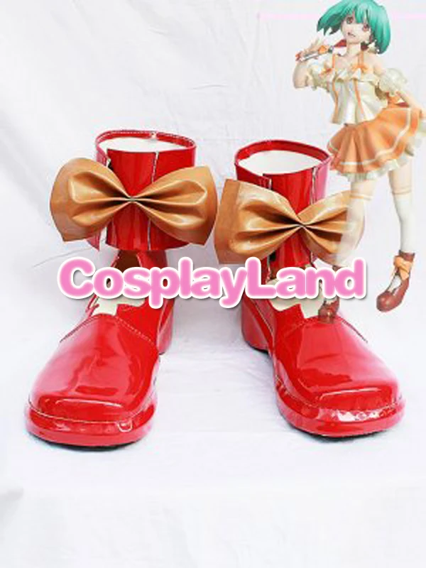 

Customize Boots Macorss Frontier Cosplay Ranka Lee Red Coplay Shoes Cosplay Costume Anime Party Shoes