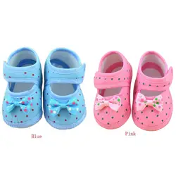 Обувь для новорожденных; милые мягкие детские туфли с бантом для маленьких девочек; нескользящие кроссовки; обувь для девочек