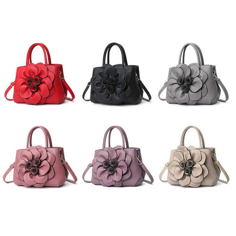 

2019 Luxury Handbags Women Bags Designer Womens Handbag Shoulder Bag 3D Flower PU Leather for Mobile Phone Money BS88