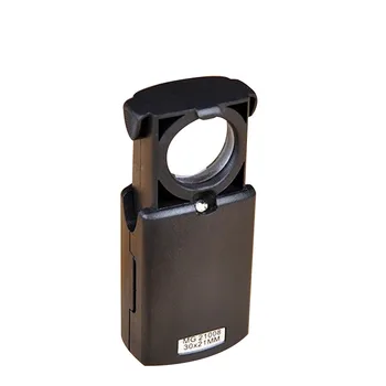 

Lens Loupe Folding Eye Loupe Magnifier Glass With LED Light For Jewelry Watch Repair Tools Portable