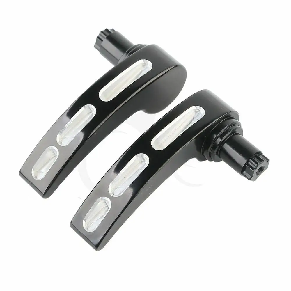 

Motorcycle Pair CNC Black/Chrome Saddlebag Lid Lifters For Harley Touring 2014-2017 Road King Electra Road Glide FLTRXS