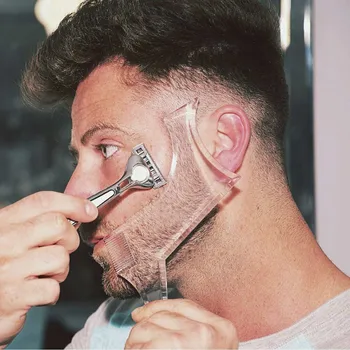

Beard Shaping & Styling Tool With Inbuilt Comb For Perfect Line Up & Edging Men's Facial Hair Style Stencil Beard Comb