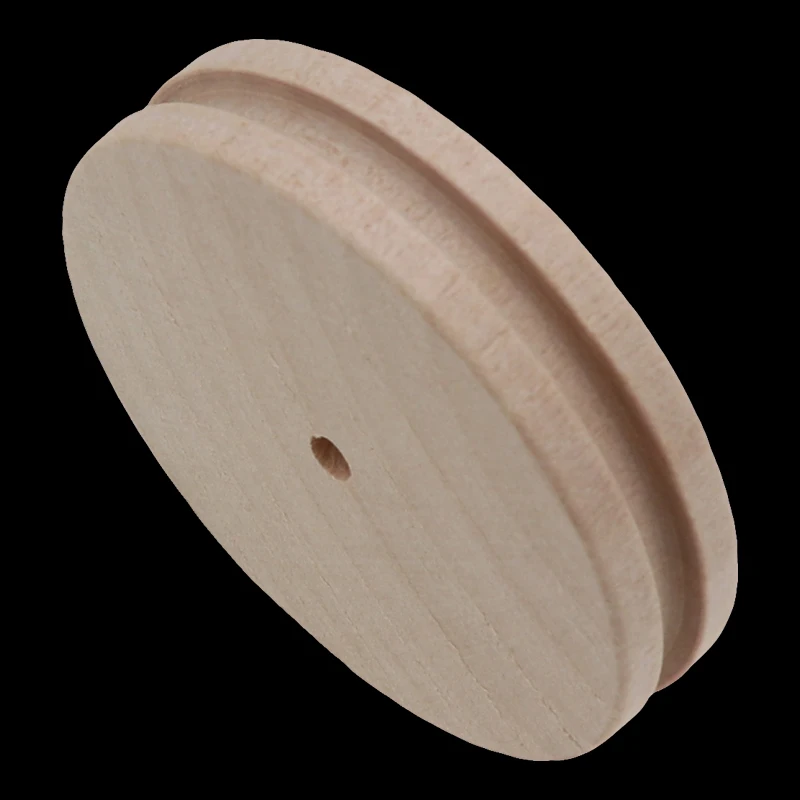 Best, Multi-Size Wood Slicker Leather Leathercraft Solid Wood Round Burnishing Edge for Polished Edge Leather Craft Working Tool