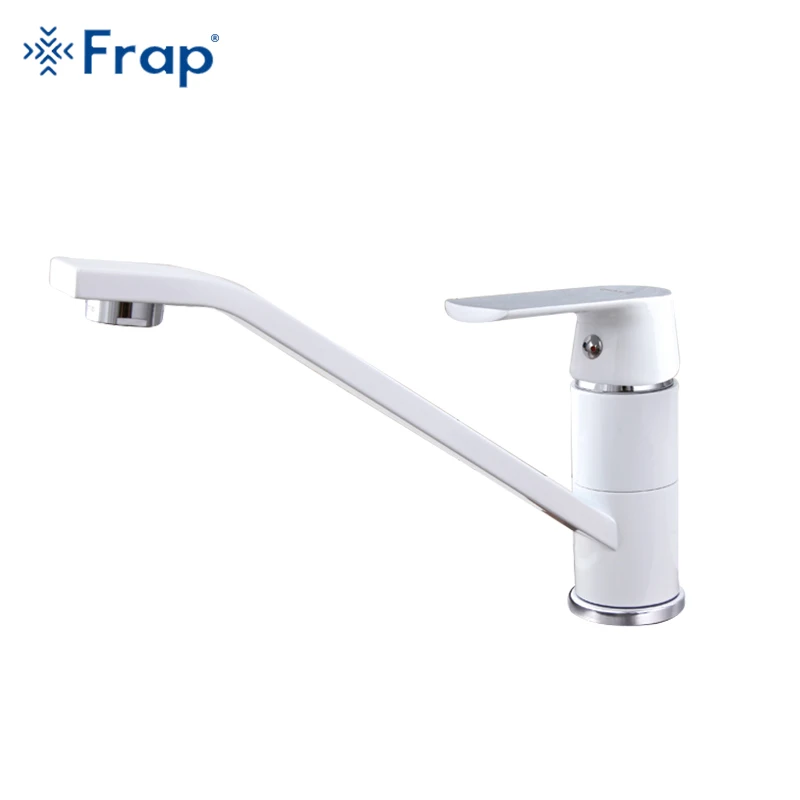 FRAP 1 Set News Fashion Style Multi-color Kitchen Faucet Cold and hot water taps White Orange Green 360 Rotation Torneiras F4933 FRAP 1 Set News Fashion Style Multi-color Kitchen Faucet Cold and hot water taps White Orange Green 360 Rotation Torneiras F4933