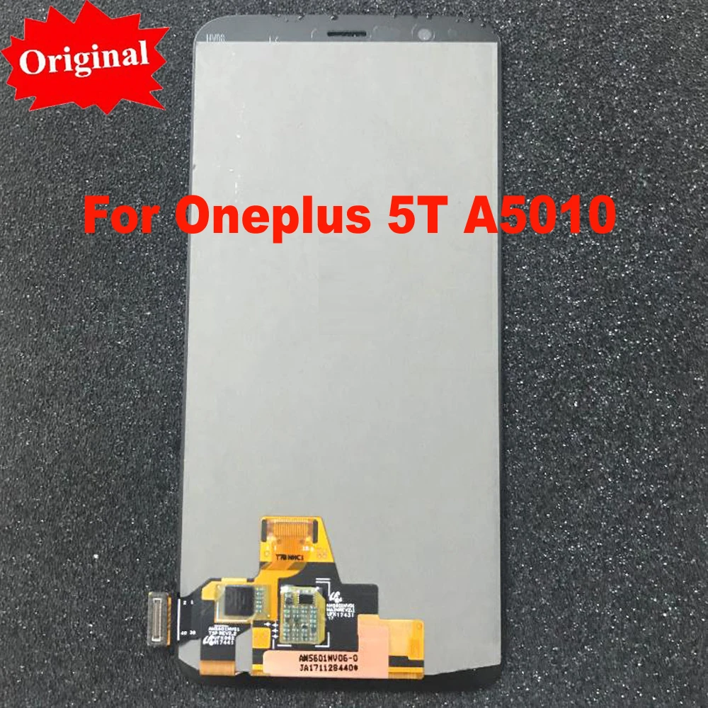 

Original LCD Display + Digitizer Touch Screen Assembly For Oneplus 5T 5 T A5010 Smart Phone Replacement sensor fix glass