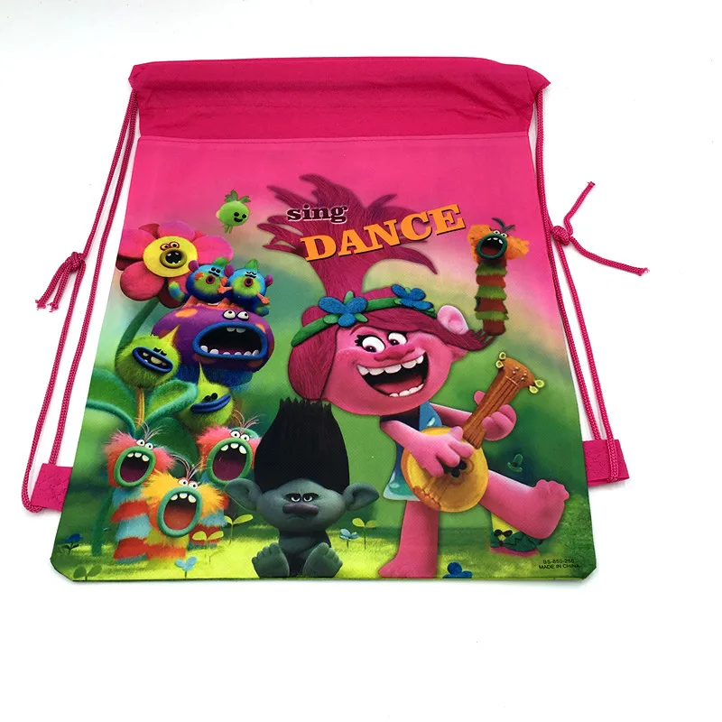 1pc/lot Trolls bags children travel school bags kids party favors