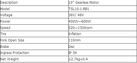 10inch motor for scooter