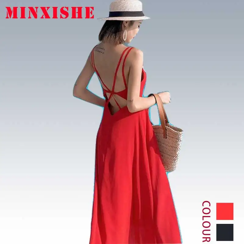 Летнее женское платье 2019 сексуальное облегающее элегантное Boho Maxi с низким