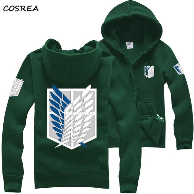 Anime Attack On Titan Unisex Cosplay Costume Green/Black/Red/Grey.