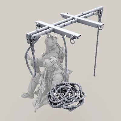 Tripulação e Arma Conjunto sem Pintura e sem Montagem Resina Modelo Kit Soldados Helicóptero um Frete Grátis 1 - 35 29 1 35 resina modelo kit soldados helicóptero