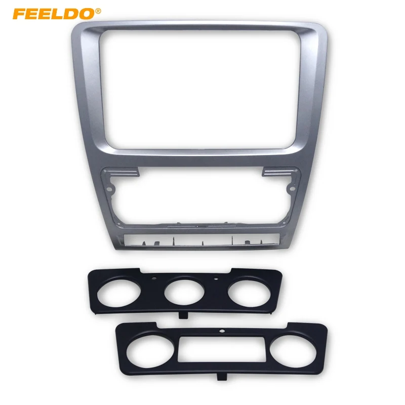 Grey font b Car b font font b Radio b font Stereo 2DIN Fascia Panel Refitting