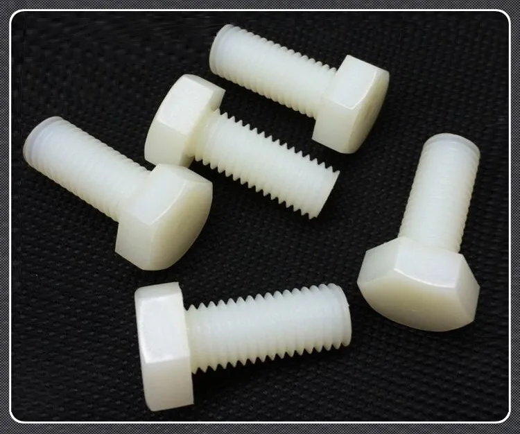 Metric Thread M3 Full Nylon Outside Hex Head Cap Screw Plastic Bolt