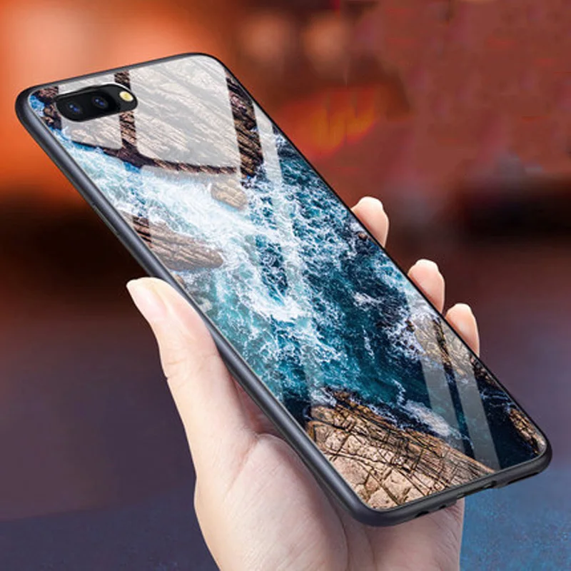 Чехол для Oppo R11 плюс закаленное стекло + чехол с мягкими краями r11plus 6 0 ''Тонкий