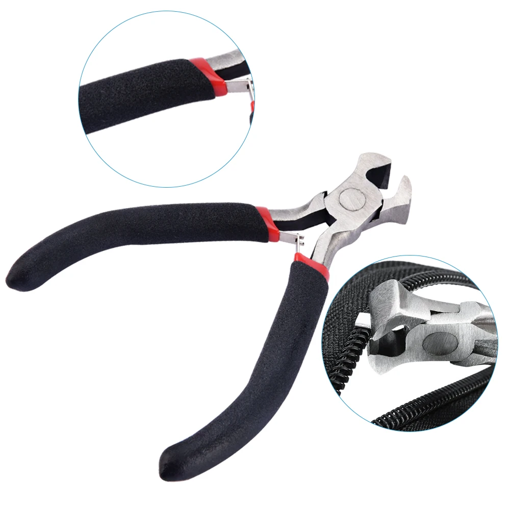 Zipper Install Pliers Tool For Top Stop Slider Bottom Repair Molded Spiral Zippers Rescue
