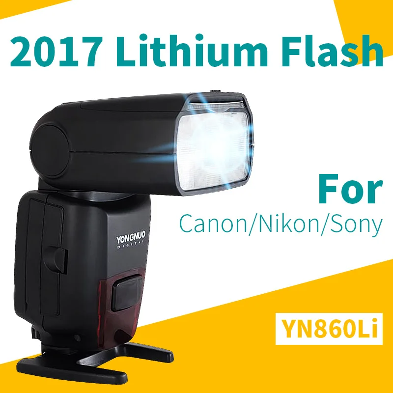 Беспроводная литиевая вспышка YONGNUO YN860Li 1800 мАч для YN560III YN560IV YN660 YN968N триггер