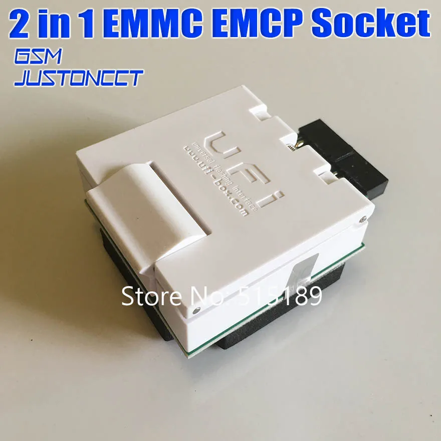 2 в 1 гнездо EMMC/EMCP (186-FBGA, 153-FBGA, 162-FBGA, 169-FBGA) тестовый адаптер для UFI Box