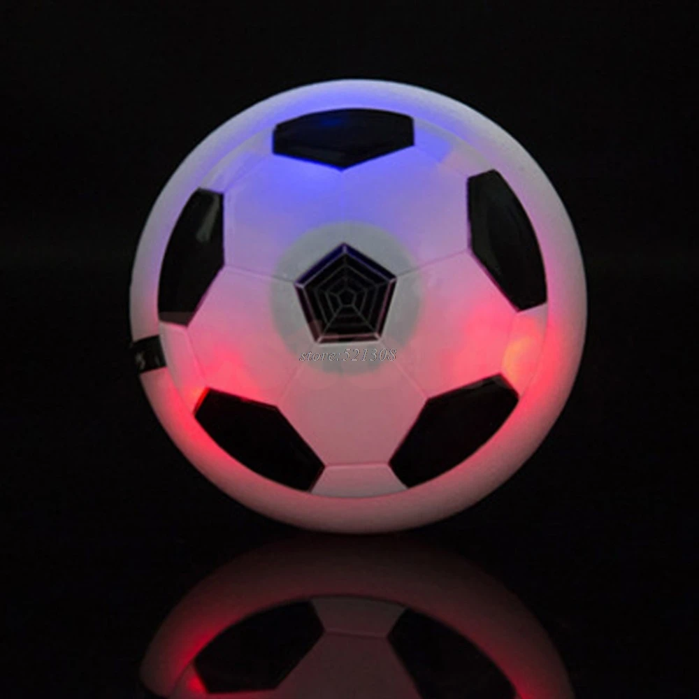 Children Kids Hover Fun Football Gift Indoor Soft Foam Floating Fun ball LED JUN12