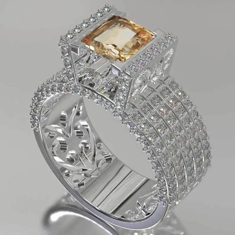 

Classic Fashion Openwork Ring Ring Woman Wedding Engagement Ring