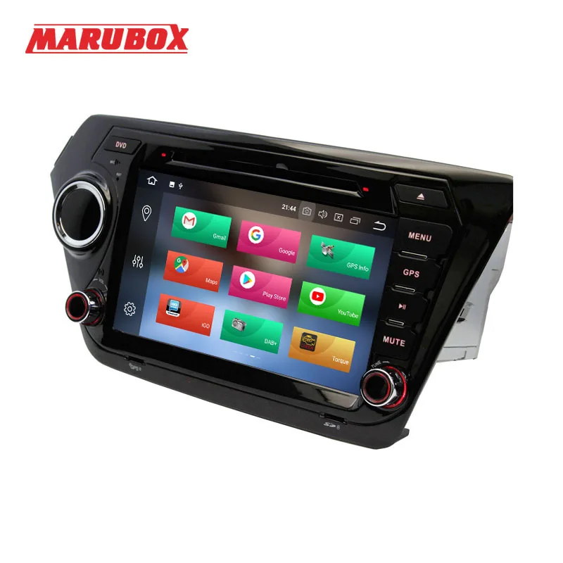 MARUBOX 8A200PX5,Штатная магнитола для Kia Rio K2 2010-, Головное устройство на Android 8.0, Восьмиядерный процессор,оперативная память 4 Гб, встроенная память 32Гб,Радио модуль TEF6686NXP, 8",GPS,DVD,USB,Bluetooth