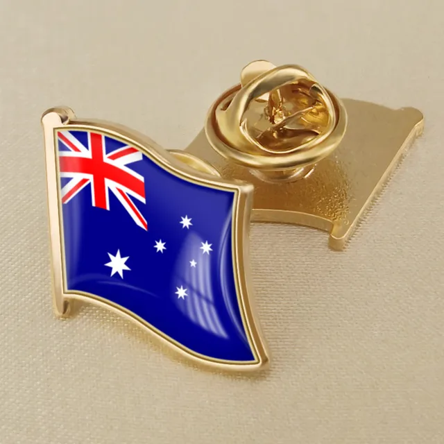 Australia Single Flag Lapel Pinsin Brooches from Jewelry & Accessories