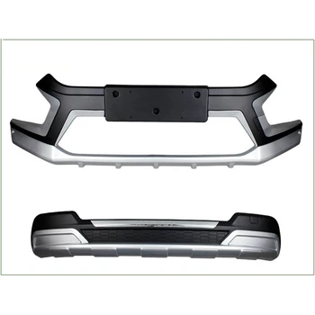 

Fit For SKODA KODIAQ 2017 2018 2019 Front+ Rear Bumper Diffuser Bumpers Lip Protector Guard skid plate ABS Chrome finish 2PES