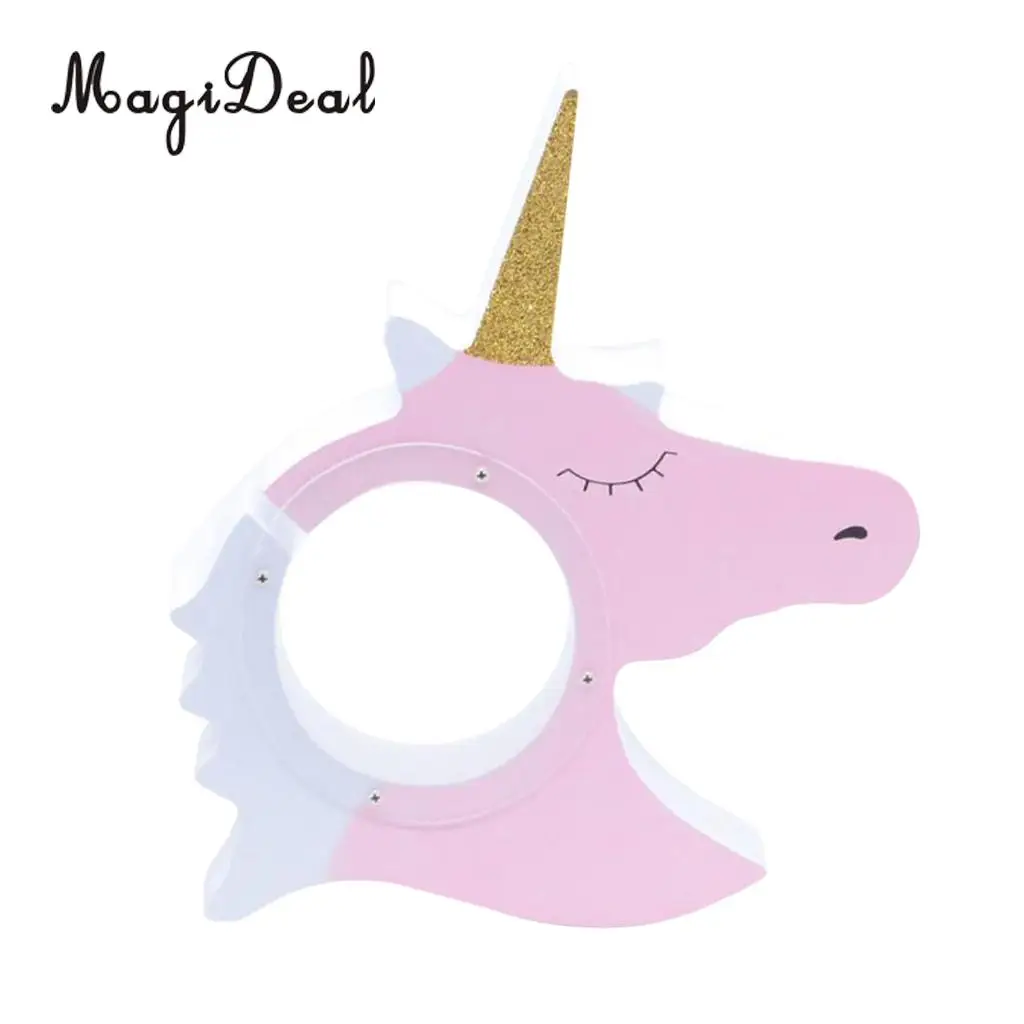 Cute Unicorn Style Baby Child Christmas Gift Wooden Cartoon Coin Bank Money Boxes Piggy Bank For Kids Birthday Gift Decor
