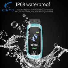 IP68 водонепроницаемый смарт-браслет сердечного ритма монитор сна трекер smartband USB зарядки Значимые Подарки для парнем, девушкой